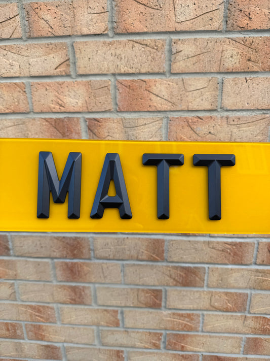 4D Matt Retro Bevelled