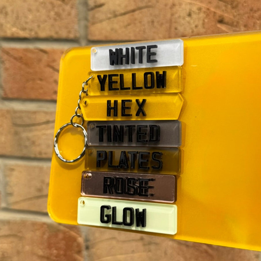 Number Plate Keyrings